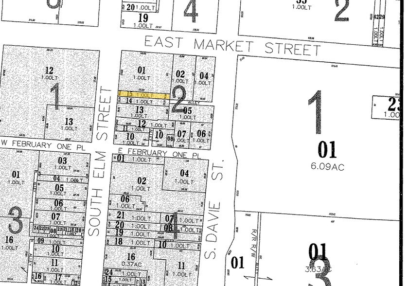 113 S Elm St, Greensboro, NC à vendre - Plan cadastral – Image 2 sur 3