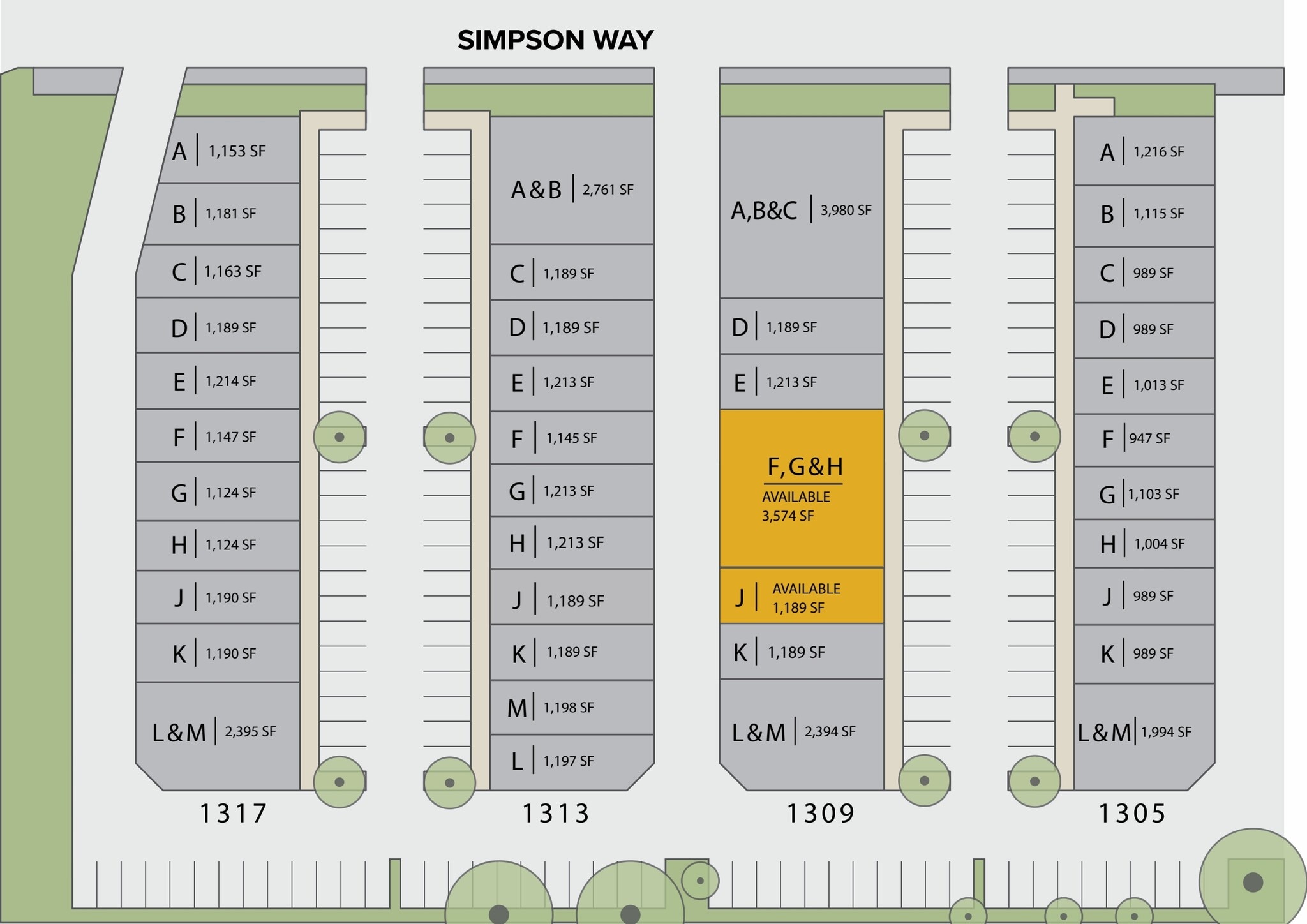 1305 Simpson Way, Escondido, CA à louer Plan de site– Image 1 sur 2