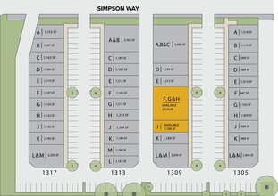 1305 Simpson Way, Escondido, CA à louer Plan de site– Image 1 sur 2