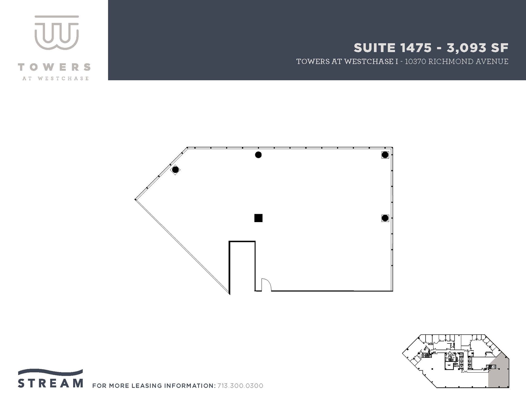 10370 Richmond Ave, Houston, TX à louer Plan d’étage– Image 1 sur 1