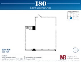 180 N Wabash Ave, Chicago, IL à louer Plan d’étage– Image 1 sur 4