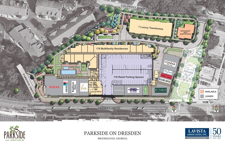 2546 Caldwell Rd NE, Brookhaven, GA à louer - Plan de site – Image 3 sur 4