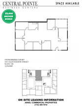 505 N Tustin Ave, Santa Ana, CA à louer Plan d’étage– Image 1 sur 1