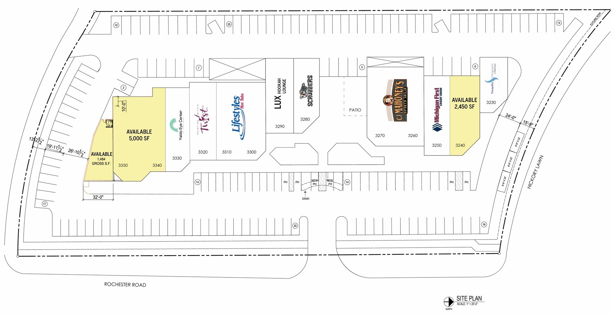 3230-3350 Rochester Rd, Rochester Hills, MI à louer Plan d’étage– Image 1 sur 1