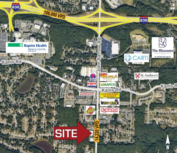 1910 John Barrow Rd, Little Rock, AR à louer - Aérien – Image 2 sur 11