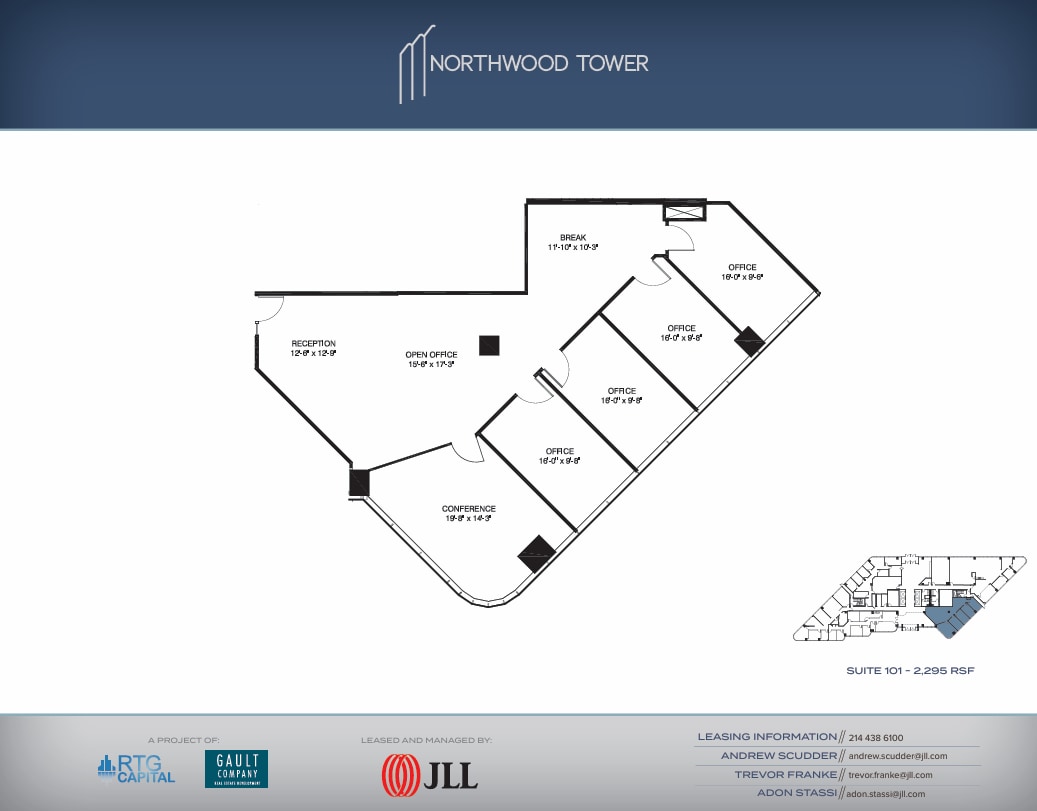 5757 Alpha Rd, Dallas, TX à louer Plan d’étage– Image 1 sur 1