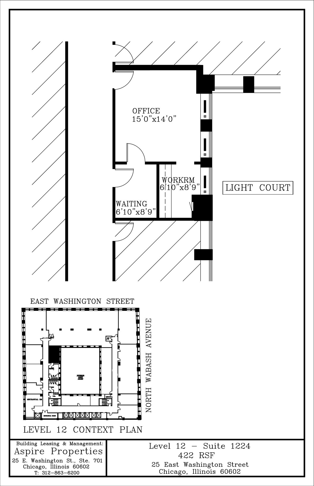 25 E Washington St, Chicago, IL à louer Plan de site– Image 1 sur 1