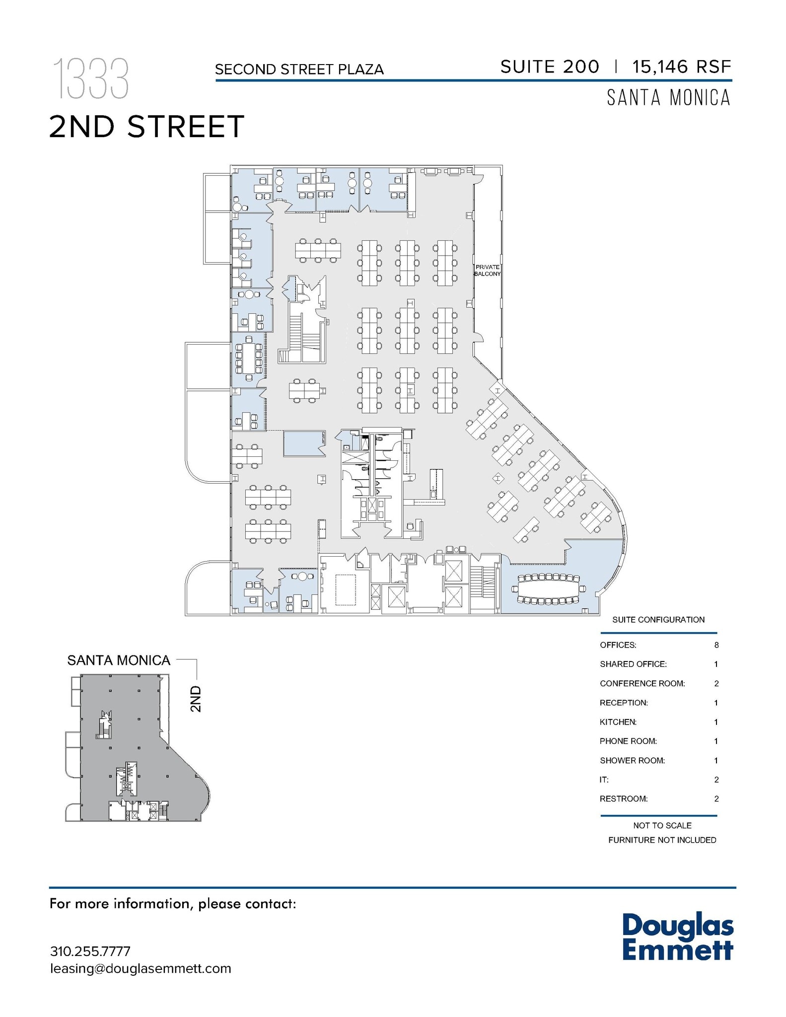 1333 2nd St, Santa Monica, CA à louer Plan d’étage– Image 1 sur 1