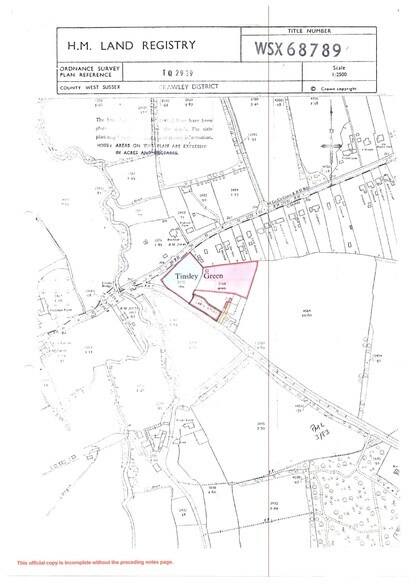 Steers Ln, Crawley à vendre - Plan de site – Image 2 sur 2