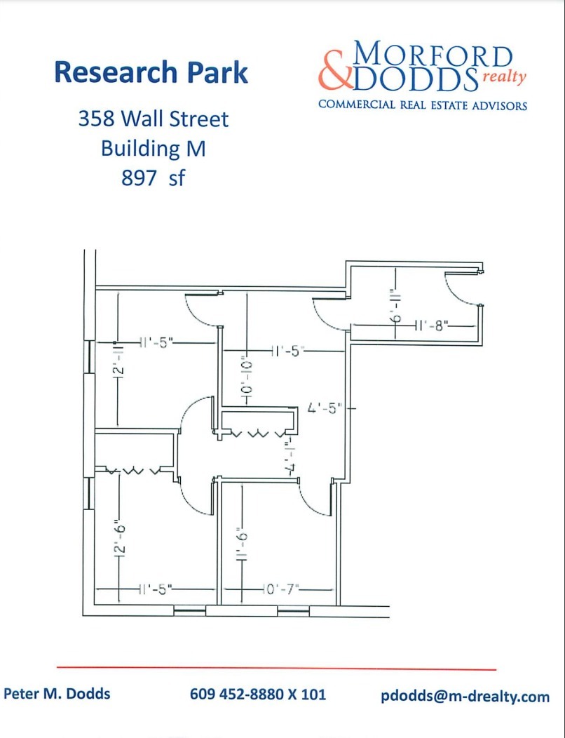 326-350 Wall St, Princeton, NJ à louer Plan d’étage– Image 1 sur 1