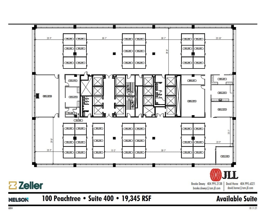 100 Peachtree St NW, Atlanta, GA à louer Plan d’étage– Image 1 sur 1