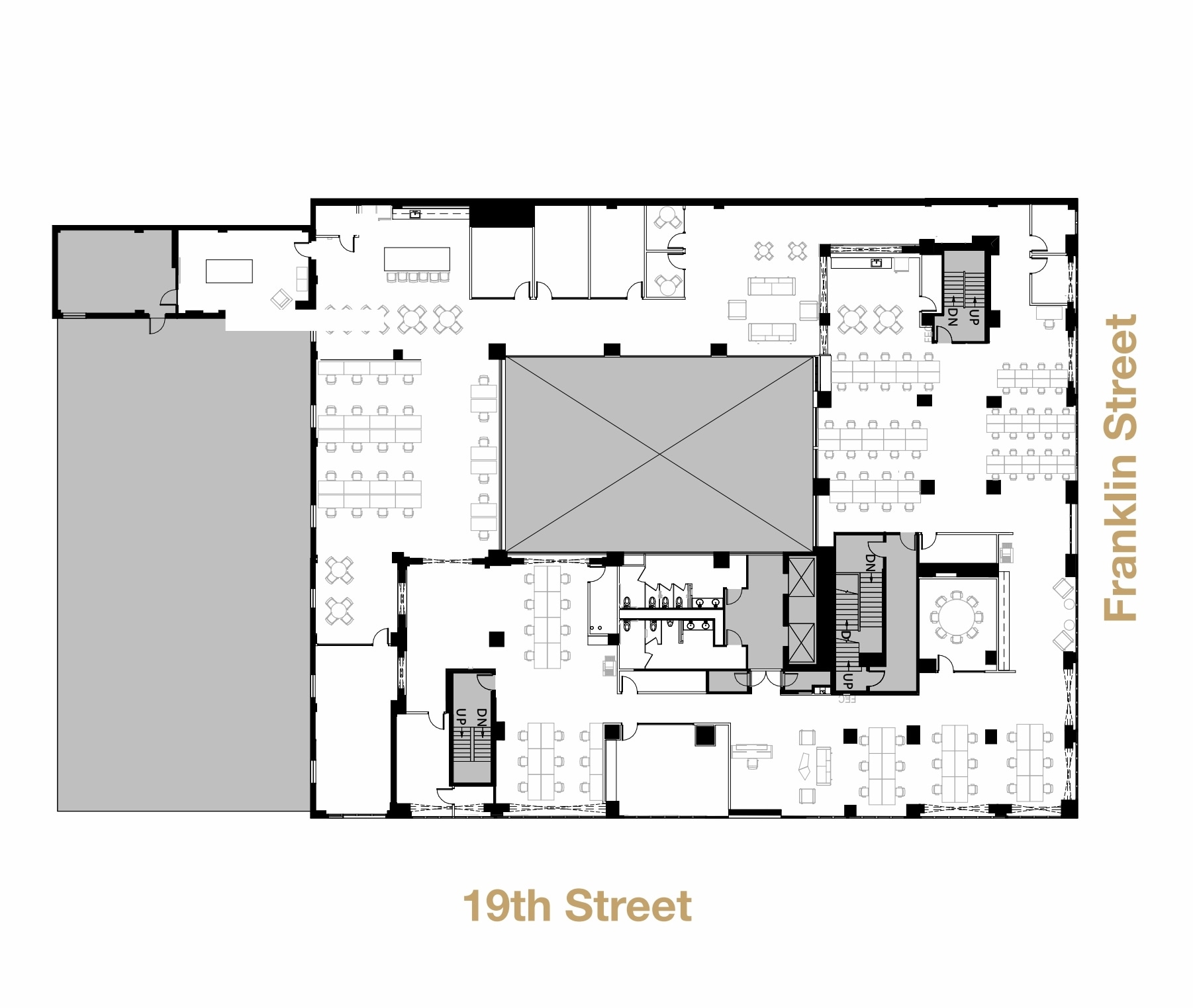 1814-1820 Franklin St, Oakland, CA à louer Plan d’étage– Image 1 sur 1
