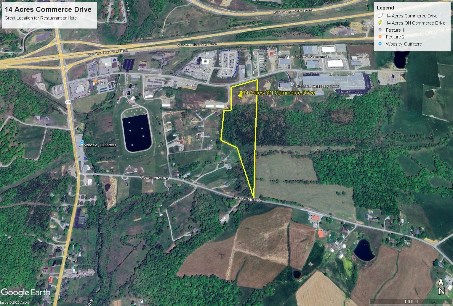 603 Commerce dr, Leitchfield, KY à vendre Aérien– Image 1 sur 2