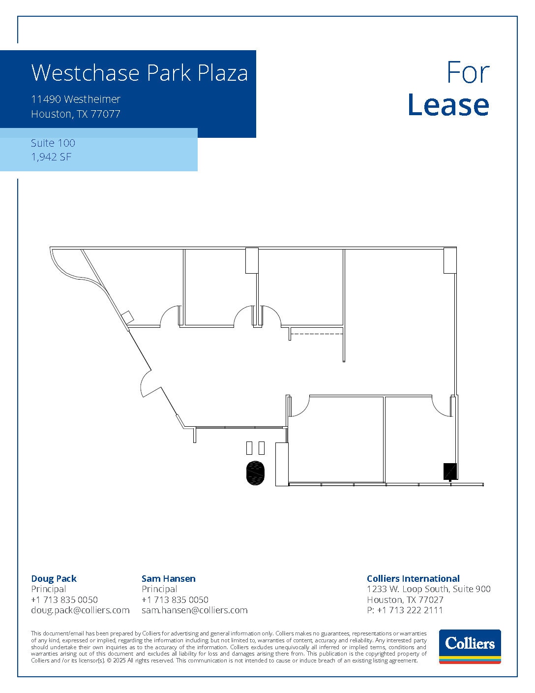 11490 Westheimer Rd, Houston, TX à louer Plan d’étage– Image 1 sur 1