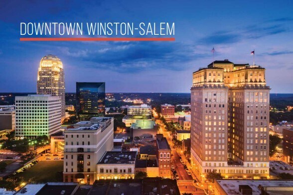 400 W Fourth St, Winston-Salem, NC à louer - Aérien – Image 2 sur 8