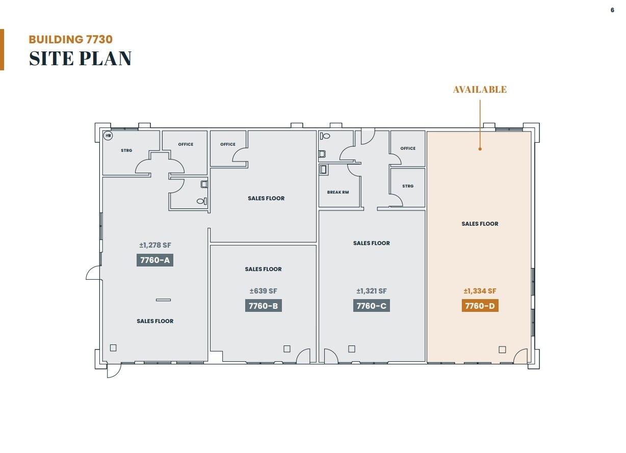 7760 Brentwood Blvd, Brentwood, CA à louer Plan d’étage– Image 1 sur 1