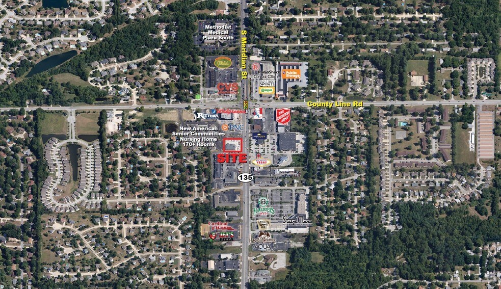 1160 N State Road 135, Greenwood, IN à louer - Aérien – Image 2 sur 7