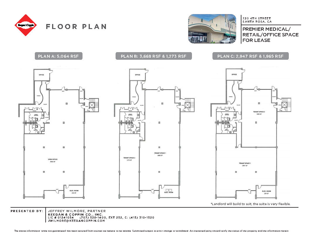 720 4th St, Santa Rosa, CA à louer Plan d’étage– Image 1 sur 1