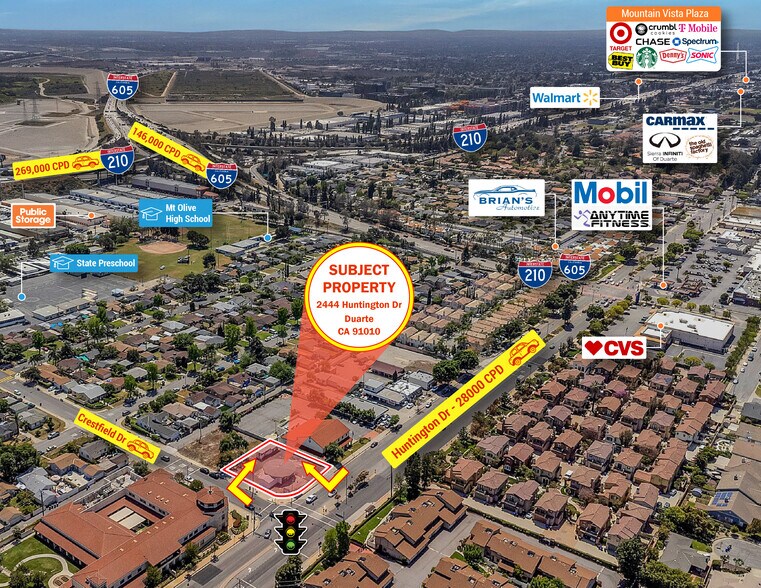 2444 Huntington Dr, Duarte, CA à vendre - Photo de l’immeuble – Image 1 sur 5