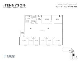 6100 Tennyson Pky, Plano, TX à louer Plan d’étage– Image 1 sur 2