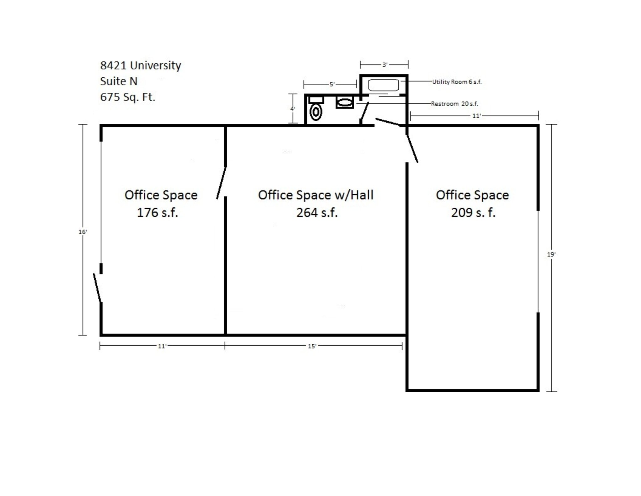 8421 University Ave, Clive, IA à louer Plan de site– Image 1 sur 1