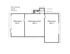8421 University Ave, Clive, IA à louer Plan de site– Image 1 sur 1