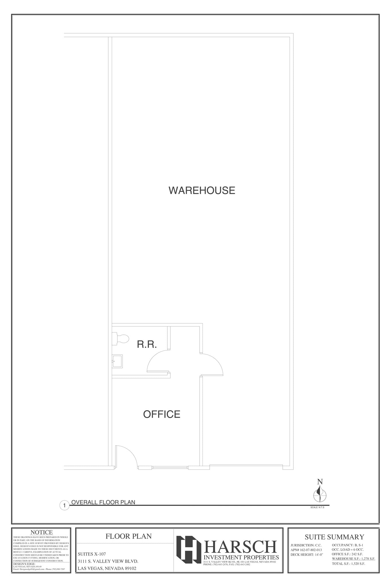 3111 S Valley View Blvd, Las Vegas, NV à louer Plan de site– Image 1 sur 1