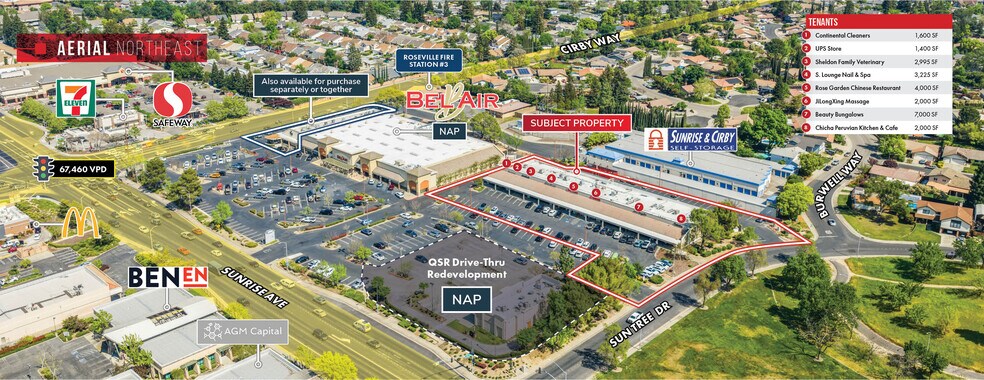1079 Sunrise Ave, Roseville, CA à vendre - Aérien – Image 3 sur 11