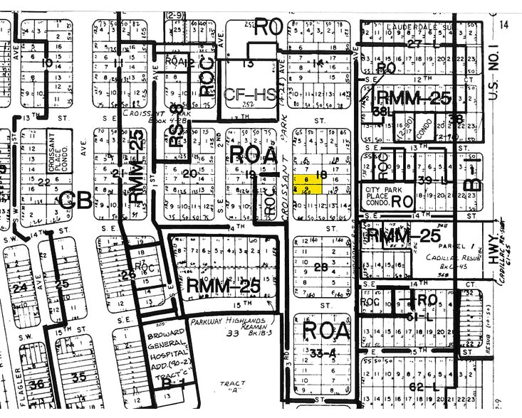 1322 SE 3rd Ave, Fort Lauderdale, FL à vendre - Plan cadastral – Image 2 sur 19