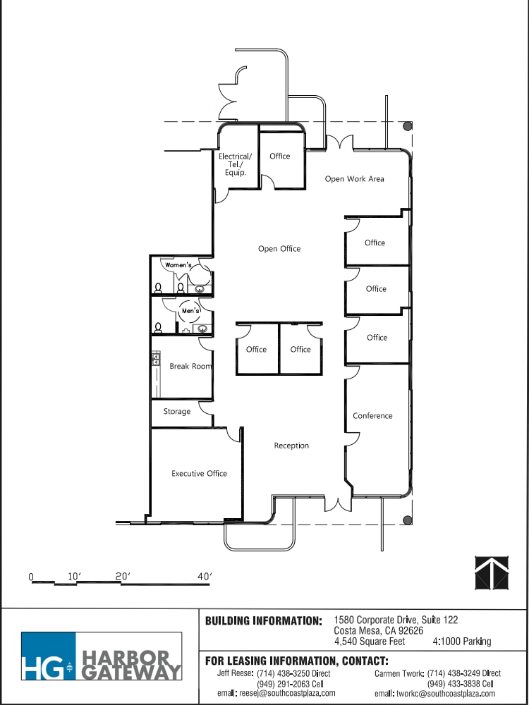 3515 Harbor Blvd, Costa Mesa, CA à louer Plan d’étage– Image 1 sur 1