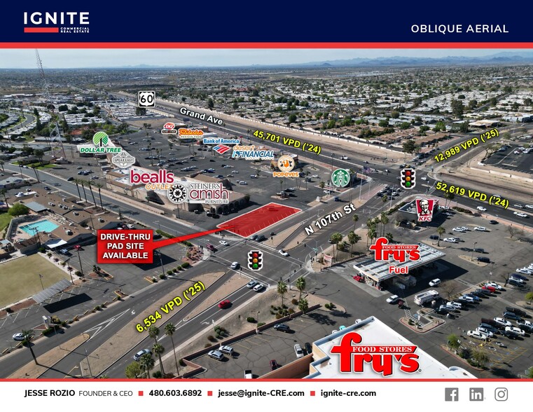 SWC of 107th Ave, Sun City, AZ à vendre - Aérien – Image 3 sur 6