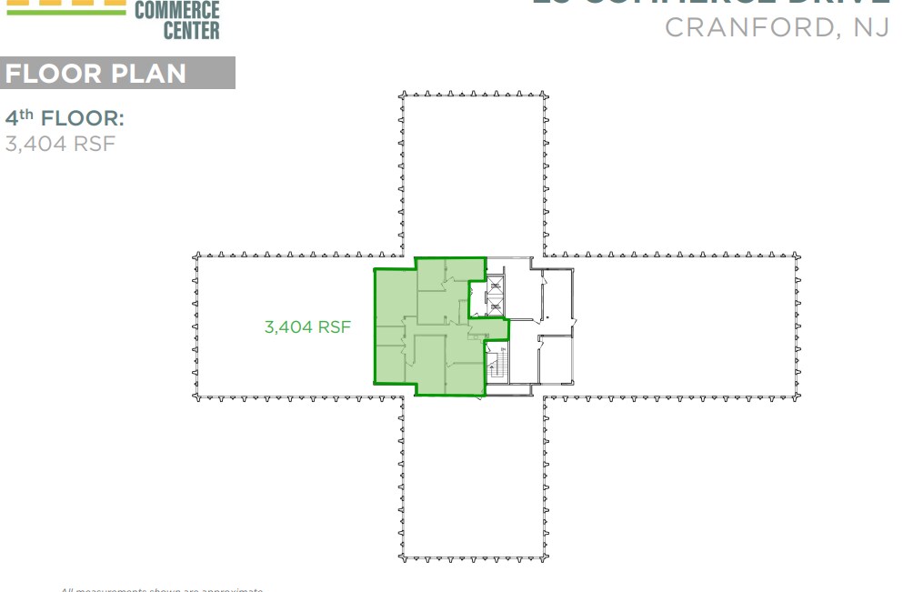 20 Commerce Dr, Cranford, NJ à louer Plan d’étage– Image 1 sur 1