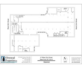 27-33 W 23rd St, New York, NY à louer Plan d’étage– Image 1 sur 3