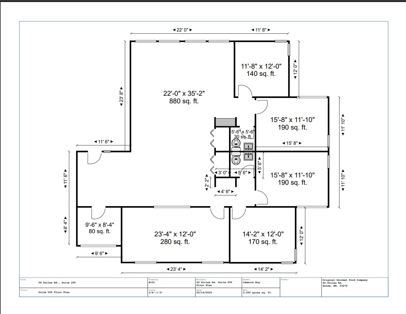 52-56 Stiles Rd, Salem, NH à louer Plan d’étage– Image 1 sur 16