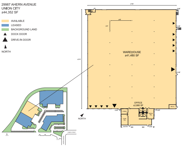 29983-29995 Ahern Ave, Union City, CA à louer Plan d’étage– Image 1 sur 1