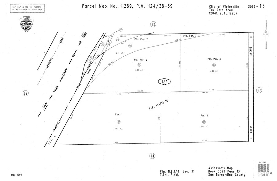 0 Mariposa Road, Victorville, CA à vendre - Plan cadastral – Image 2 sur 2
