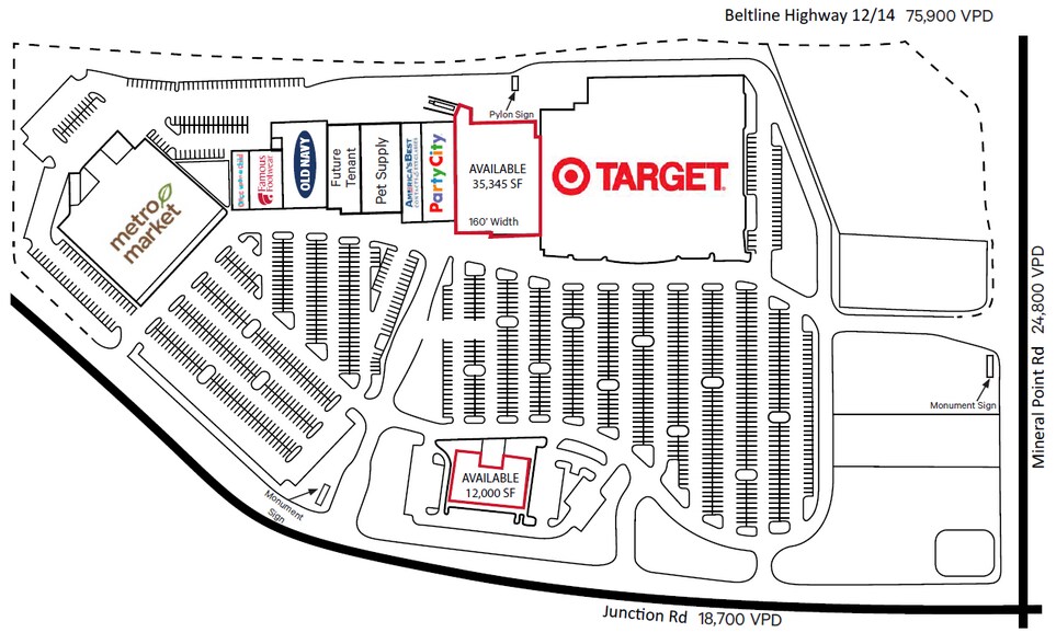 203-259 Junction Rd, Madison, WI à louer - Plan de site – Image 1 sur 3