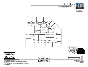 10333 Richmond Ave, Houston, TX à louer Plan d’étage– Image 2 sur 2