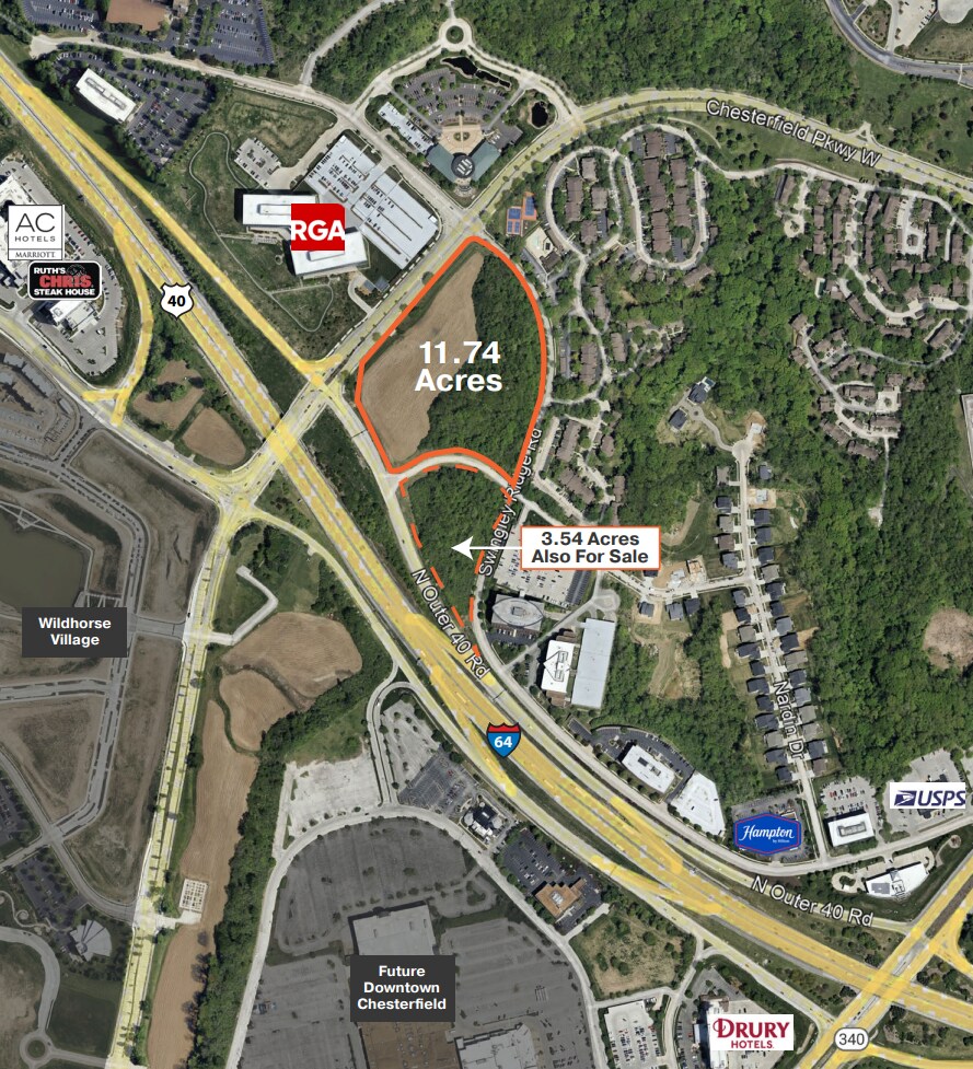 675 Chesterfield Parkway W, Chesterfield, MO à vendre Aérien– Image 1 sur 2