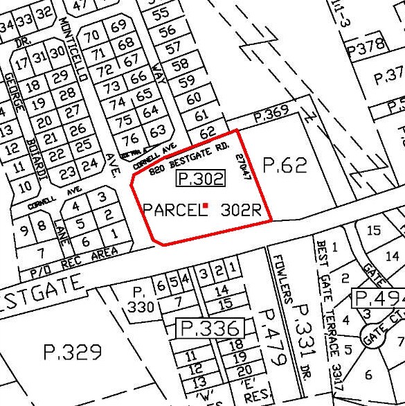 820 Bestgate Rd, Annapolis, MD à louer - Plan cadastral – Image 2 sur 6