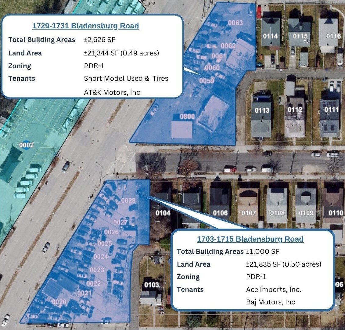 1703-1715 & 1729-1731 Bladensburg Road portefeuille de 4 biens à vendre sur LoopNet.fr Photo principale– Image 1 sur 5