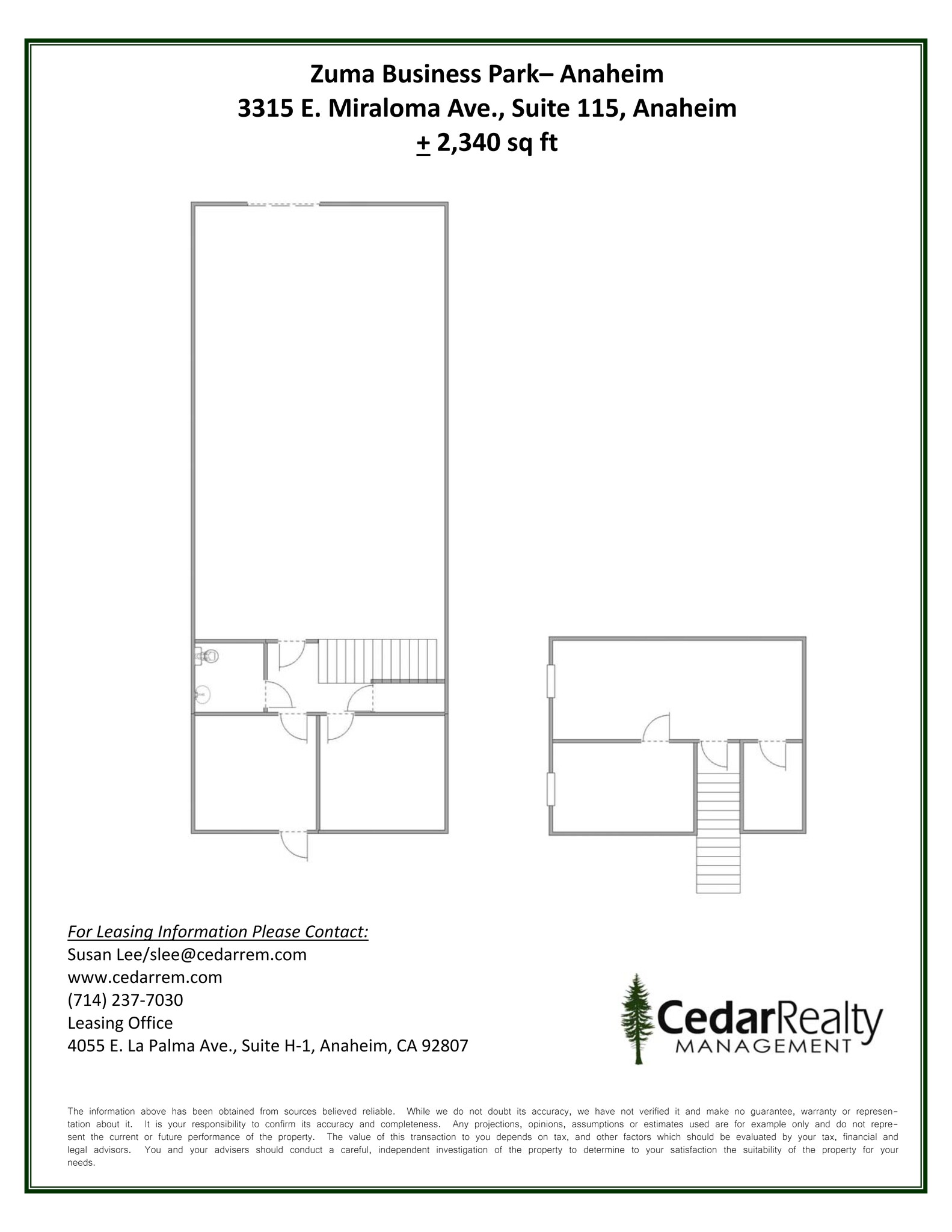 3315 E Miraloma Ave, Anaheim, CA à louer Plan de site– Image 1 sur 1