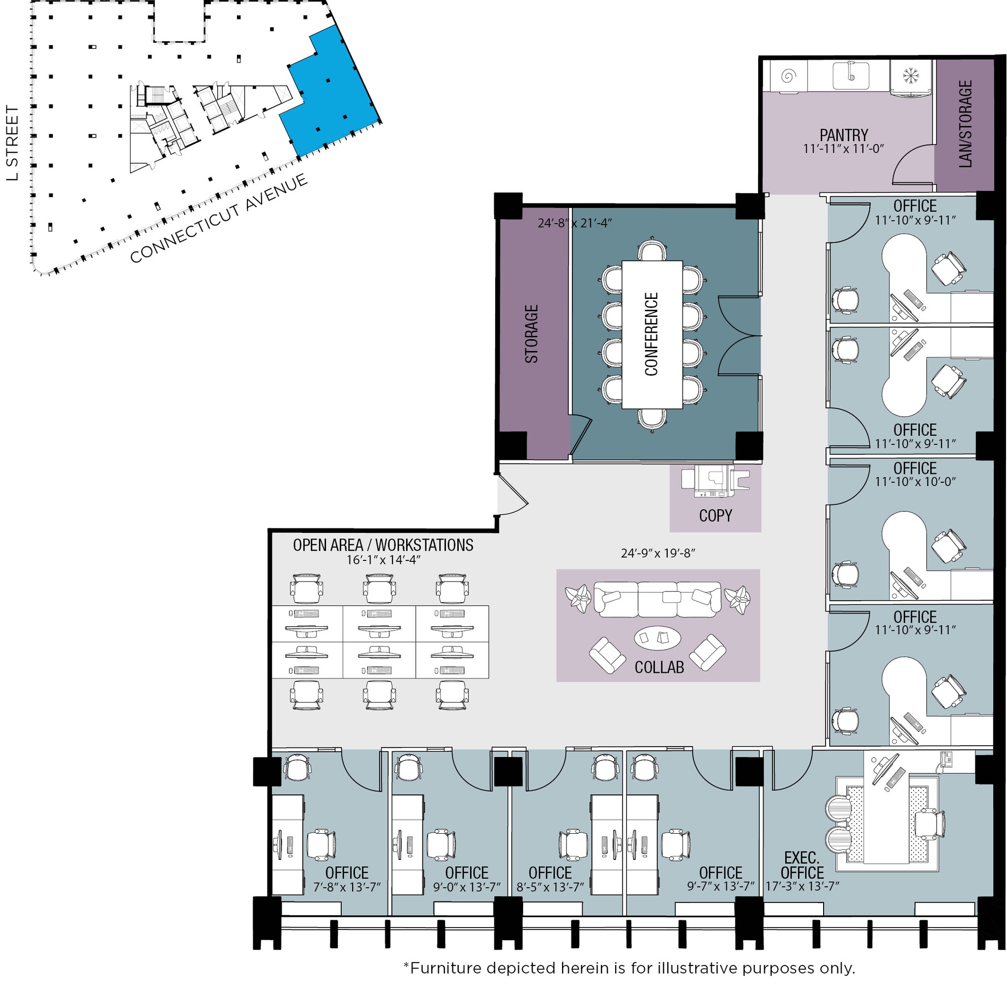 1025 Connecticut Ave NW, Washington, DC à louer Plan d’étage– Image 1 sur 1