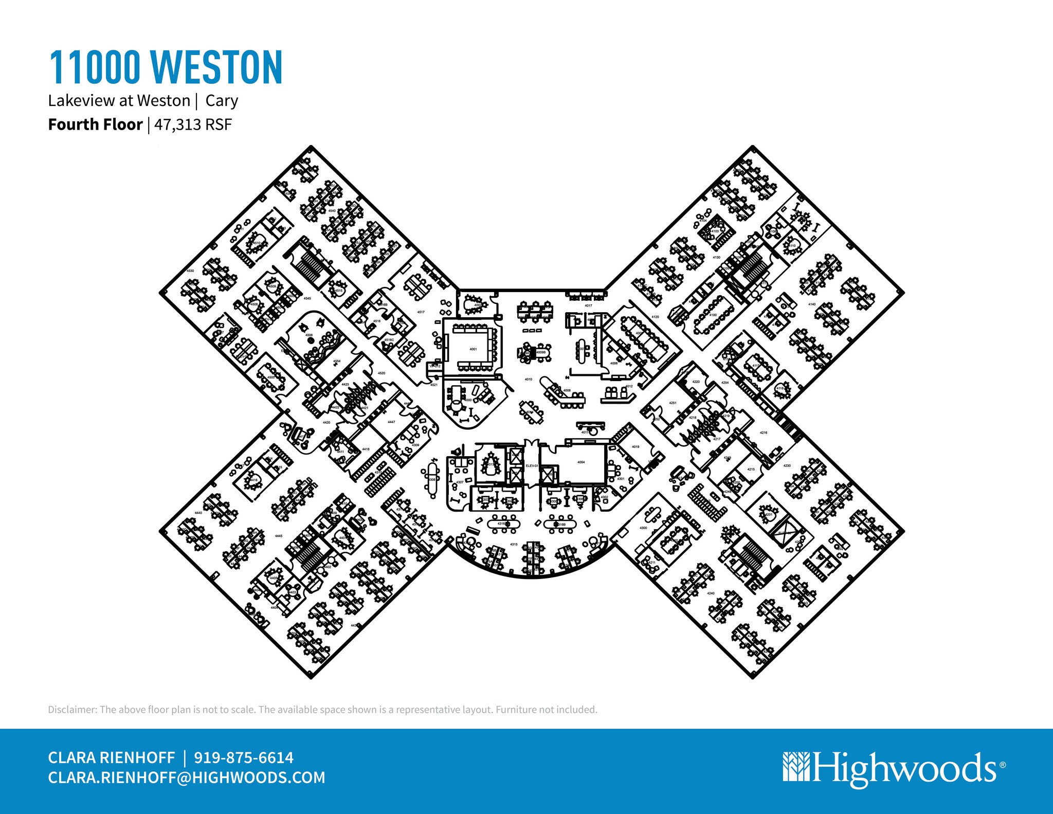 11000 Weston Pky, Cary, NC à louer Plan d’étage– Image 1 sur 1