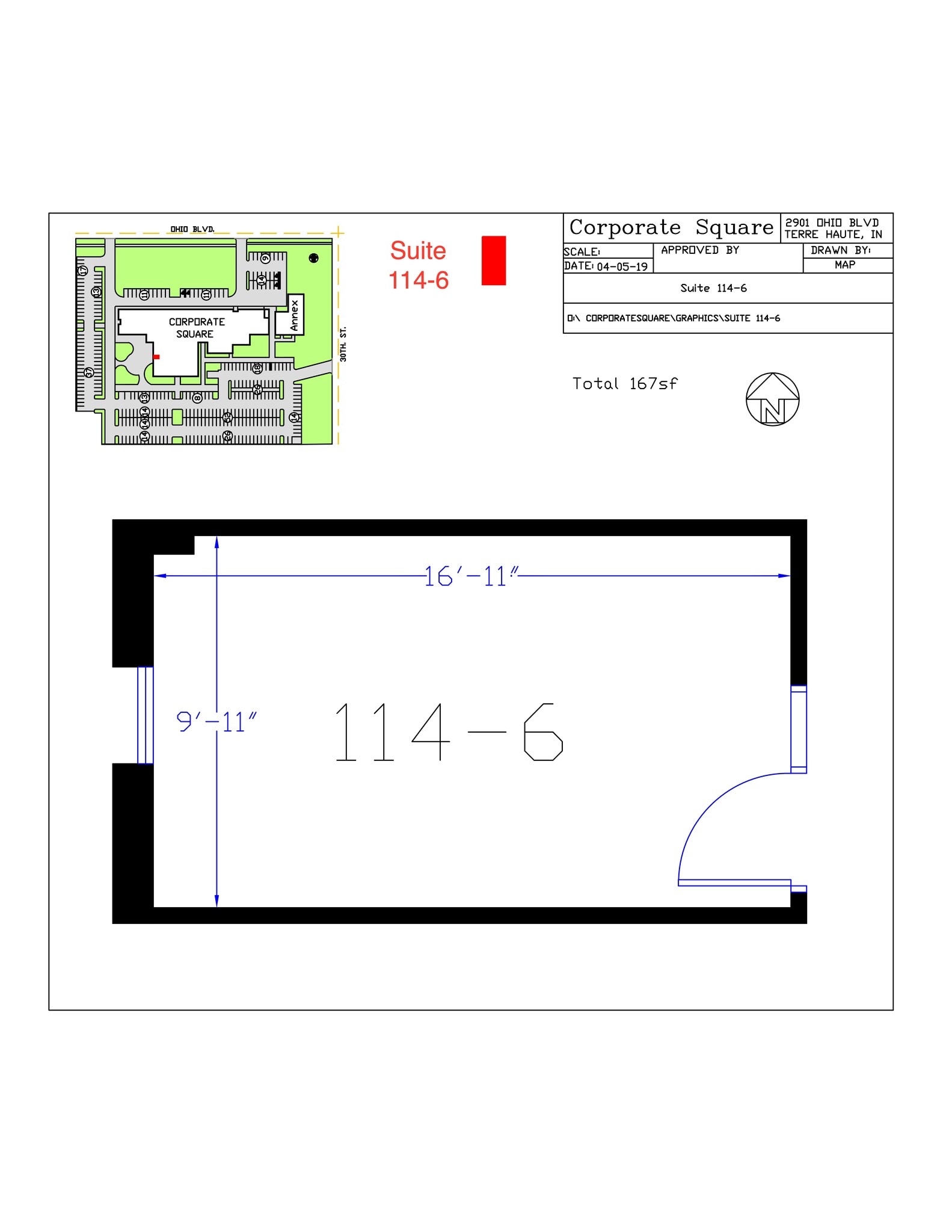 2901 Ohio Blvd, Terre Haute, IN à louer Plan de site– Image 1 sur 3