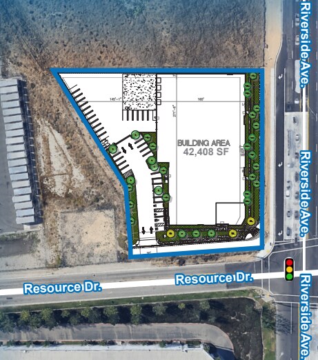 NWC Riverside Ave, Bloomington, CA à louer - Plan de site – Image 2 sur 3