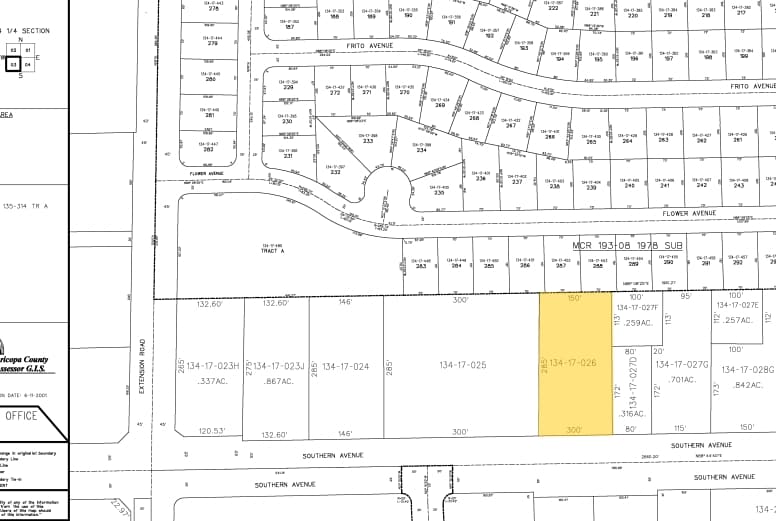 650 W Southern Ave, Mesa, AZ à louer - Plan cadastral – Image 2 sur 5