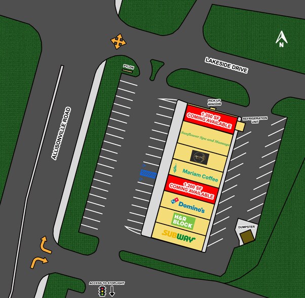 11801-11815 Allisonville Rd, Fishers, IN à louer - Photo de l’immeuble – Image 2 sur 5