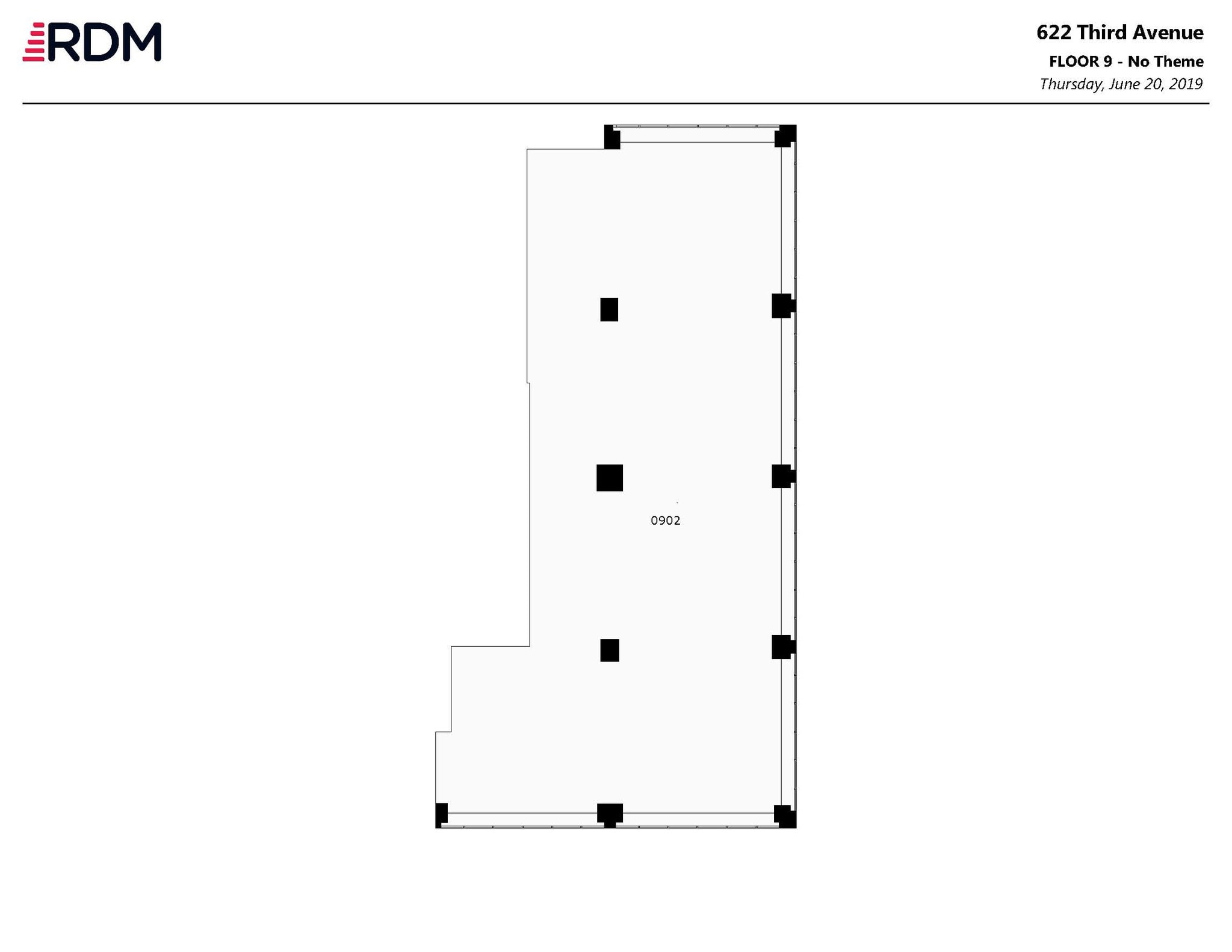 622 Third Ave, New York, NY à louer Plan d’étage– Image 1 sur 1