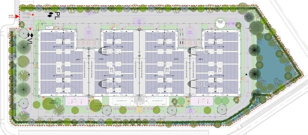 Industriel/Logistique dans Louvres à louer - Plan de site – Image 2 sur 4
